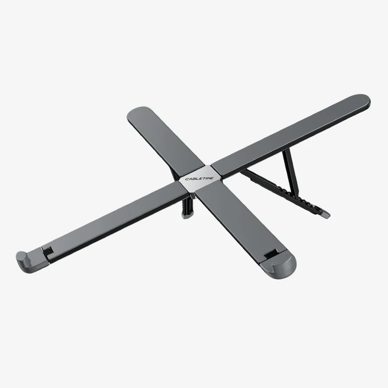 X Foldable Laptop Stand – Portable Adjustable Laptop Riser for 10–17.3" Devices