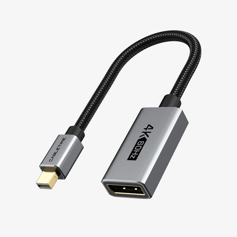 4K60Hz Mini DP to DisplayPort Adapter for MacBook, iMac, Mac Mini, PC & Monitor
