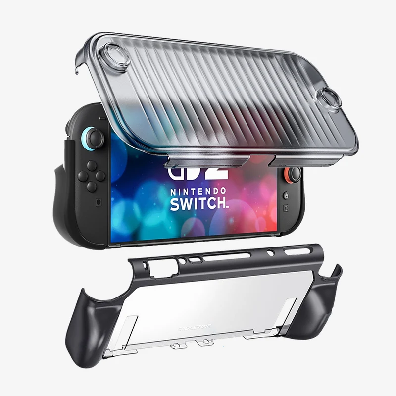 Dockable Protective Case for Nintendo Switch 2 with Ergonomic Grip