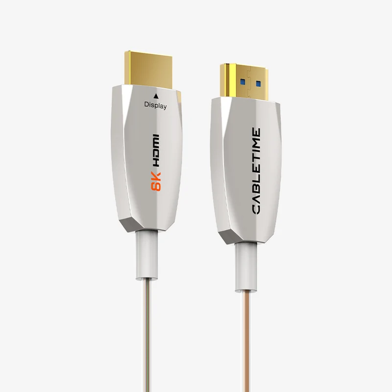 Ultra Thin Slim 8K AOC HDMI 2.1 Active Optical Cable 48 Gbps, HDR10+, 4K240Hz