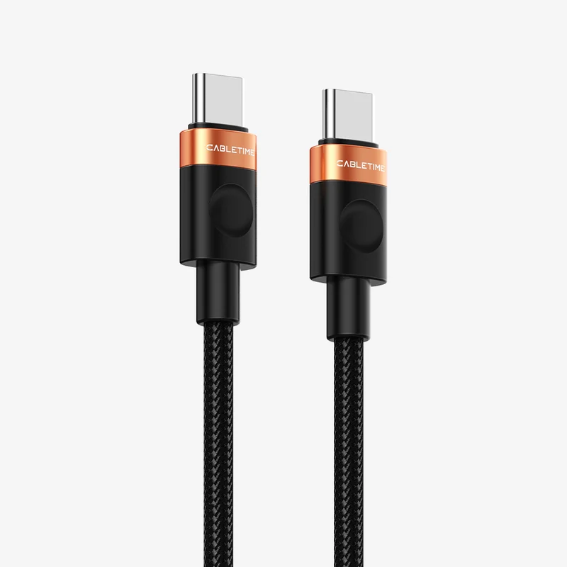 60W USB C to USB C Fast Charging Cable Braided 1M for Samsung Galaxy S9/S8 Note8/9 20 10 S21 S20 S10, iPhone 15/16/17, Switch 2, iPad, MacBook