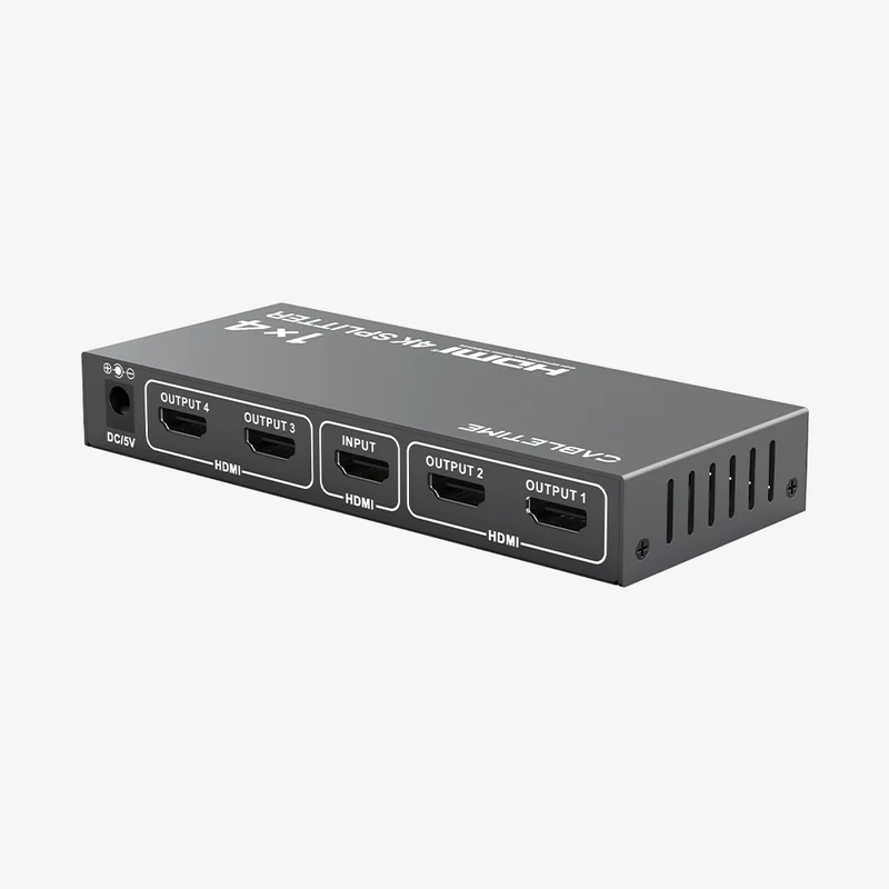 4K 1x4 HDMI Splitter for Multiple Monitors TV