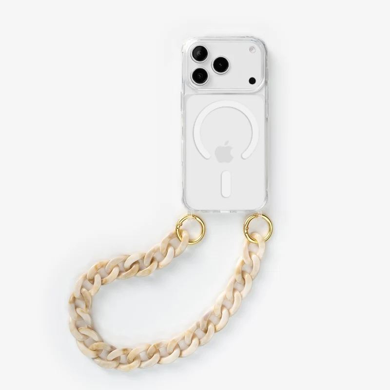 iPhone 17 Pro Max Chaîne pour téléphone portable Transparent MagSafe