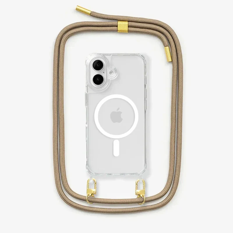 iPhone 17 Chaîne pour téléphone portable Transparent MagSafe
