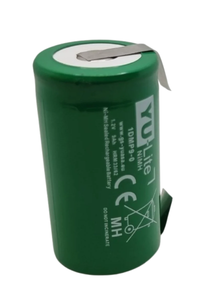 Accu NiMH D 1.2V 9000mAh Yuasa 1DM9-0 à souder – LR20 pour assemblage