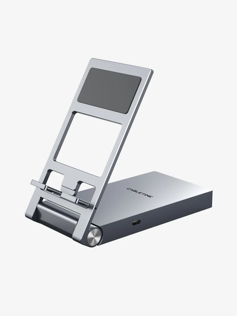 8 IN 1 USB C Hub with Foldable Stand for iPad Pro Android Tablet