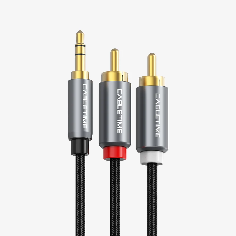 3.5 MM Audio Jack to 2 RCA Audio Cable