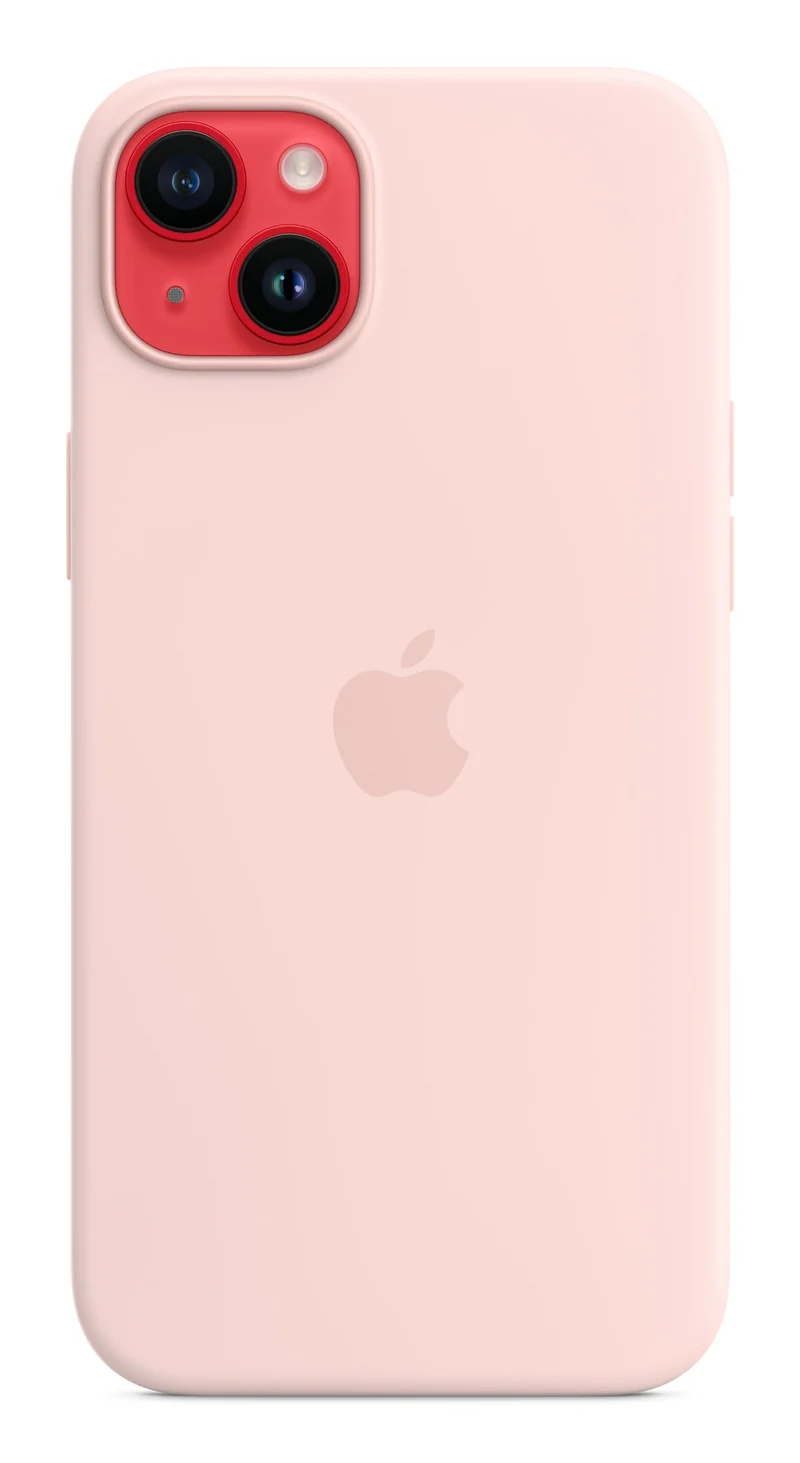 Apple iPhone 14 Plus Coque en Silicone avec MagSafe - Rose Crayeux