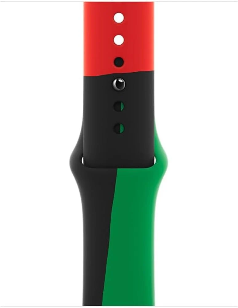 Apple MUQ53ZM/A accessoire intelligent à porter sur soi Bande Noir, Vert, Rouge Fluoroélastomère MUQ53ZM/A
