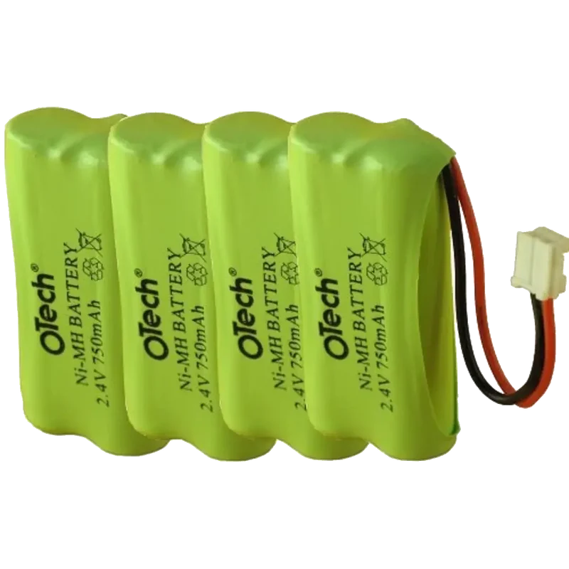 4x Batteries 2.4V NiMH 750mAh