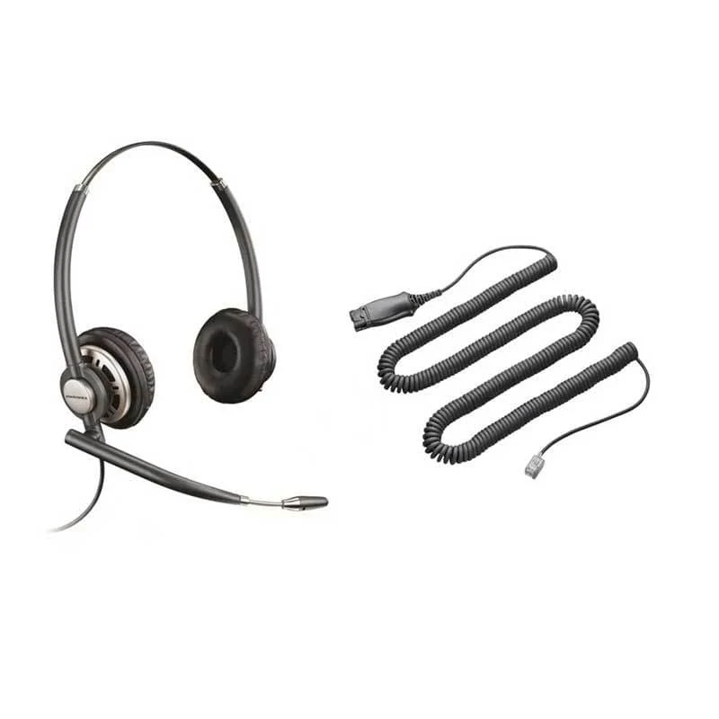 Poly HW720 Casque Filaire Bandeau Bureau/centre d'appels Noir