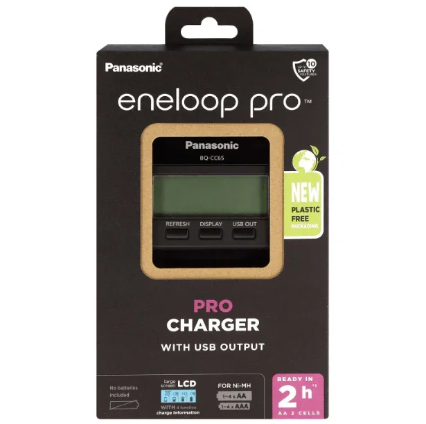 Chargeur ENELOOP PRO BQ-CC65 pour 4 Batteries AA ou AAA
