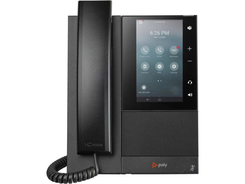 HP Poly Téléphone multimédia professionnel Poly CCX 505 avec Open SIP et compatible PoE 2200-49735-025