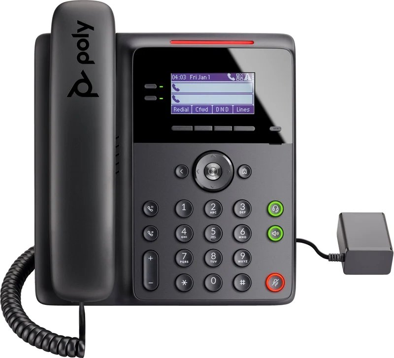 HP Poly Téléphone IP Poly Edge B20 compatible PoE 2200-49805-025