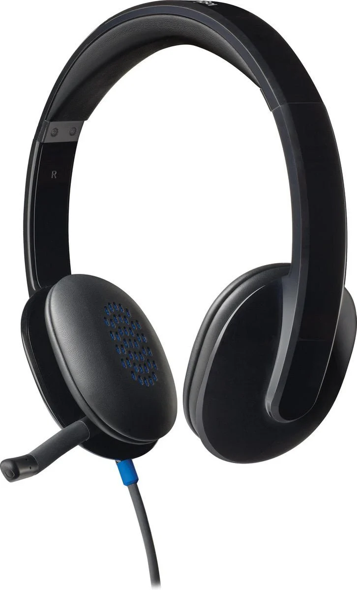 Logitech H540 USB Computer Headset Avec un son haute définition et des commandes sur l'oreillette 981-000480