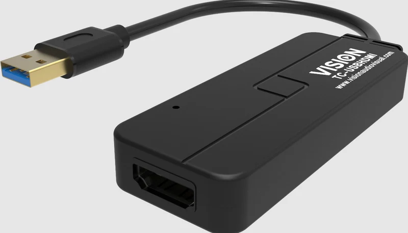Vision TC-USBHDMI adaptateur graphique USB 1920 x 1080 pixels Noir TC-USBHDMI