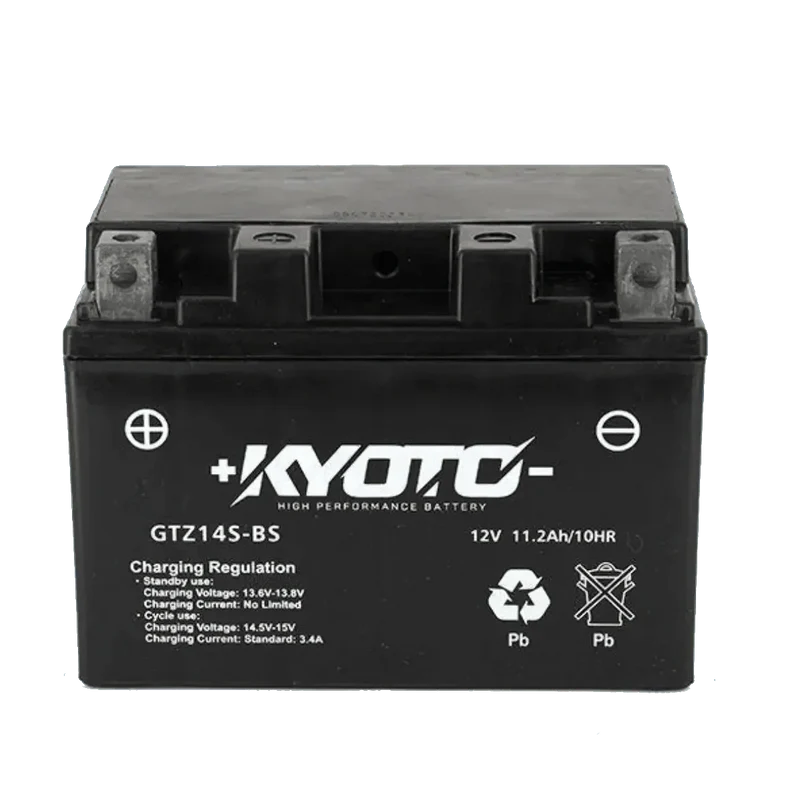 Batterie moto KYOTO GTZ14S-BS 12V 11.2Ah AGM 220A