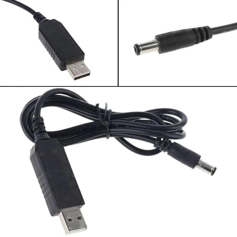 Câble USB vers 5.5x2.5mm 5V à 12V