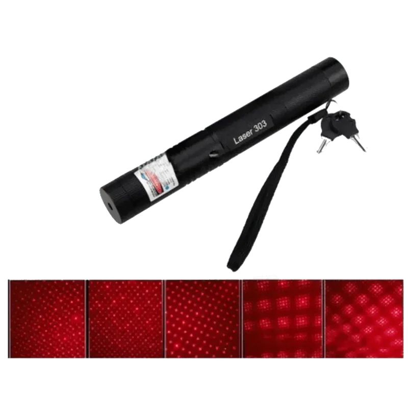 Pointeur laser rouge 650nm rechargeable 18650 modèle 303