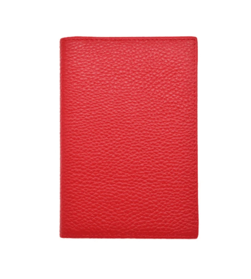 Etui passeport Cuir Rouge