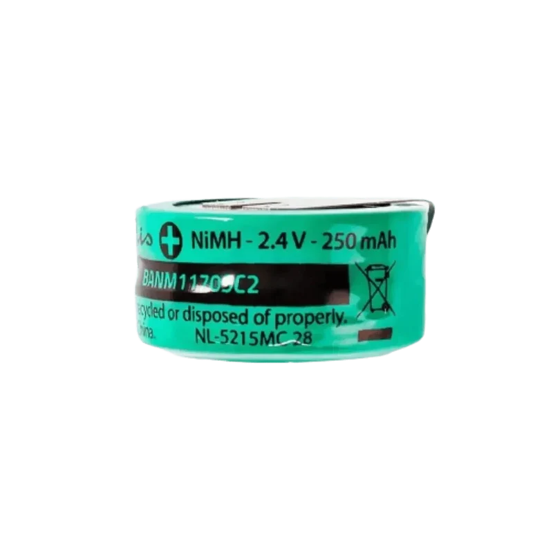 Batterie bouton NiMH 2.4V 250mAh Nedis 3 picots PCB