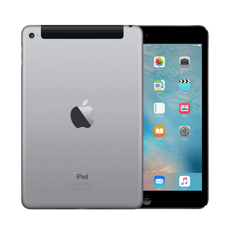 Apple iPad Mini 4 64Go Gris Sidéral WiFi & Cellulaire - Excellent