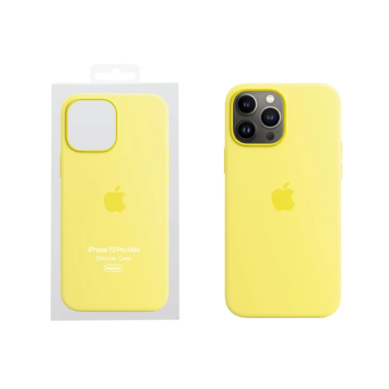 Apple iPhone 13 Pro Max Coque en silicone avec MagSafe - Citrus