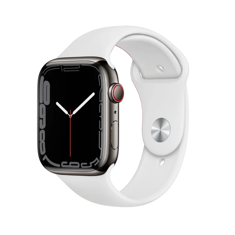 Apple Watch Series 7 Boîtier en acier inoxydable 45mm - Graphite