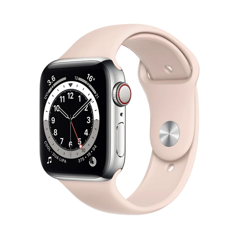 Apple Watch Series 6 Boîtier en acier inoxydable 40mm - Argent