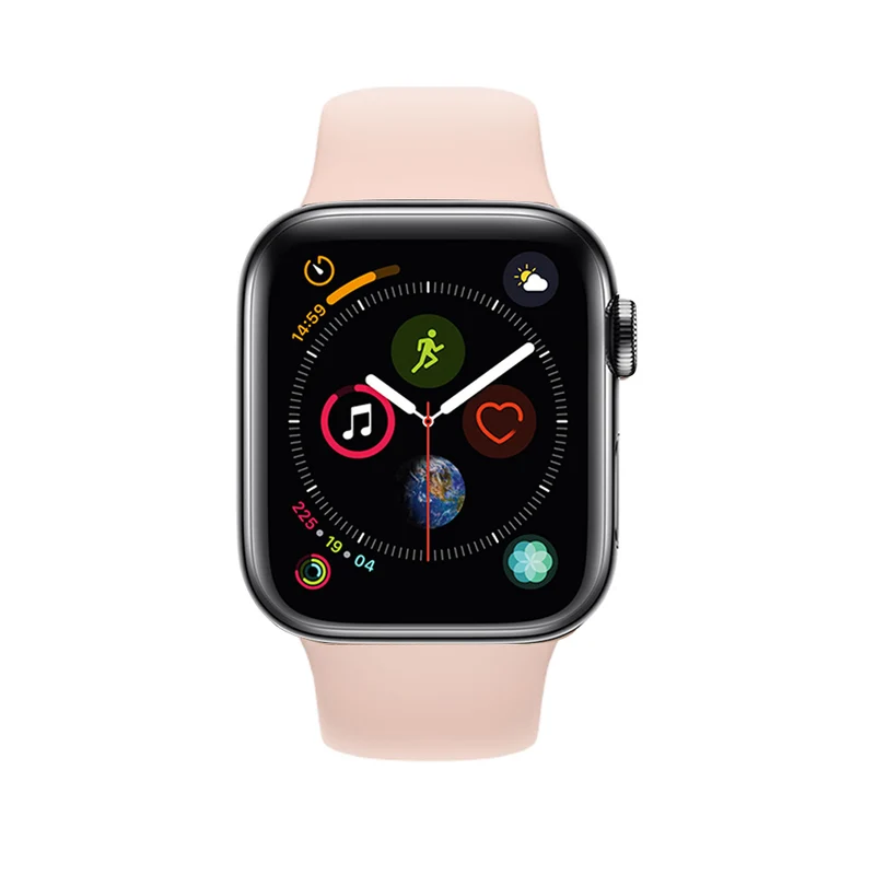 Apple Watch Series 4 Boîtier en acier inoxydable 40mm - Noir